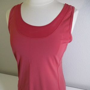 Reebok Sport Tank Women sz (XL) Earthy Rust Coral